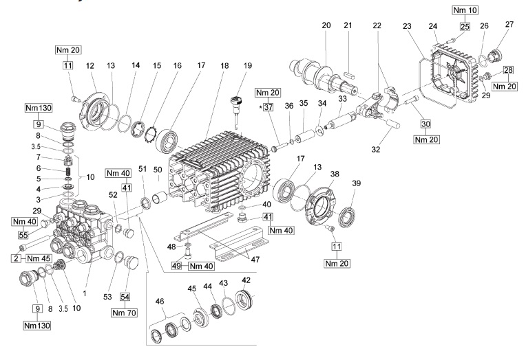 General Pump TSF2019DS  Pump repair kits and manual